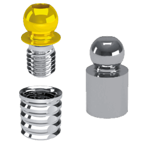 KIT SFERA FILETTATA MICRO+TiN DA INCOLLARE - immagine 1