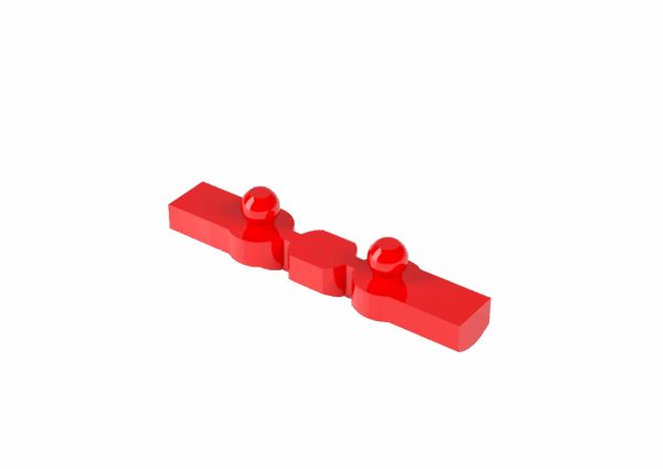 OT CAP Barra Calcinabile dritta Micro Rossa